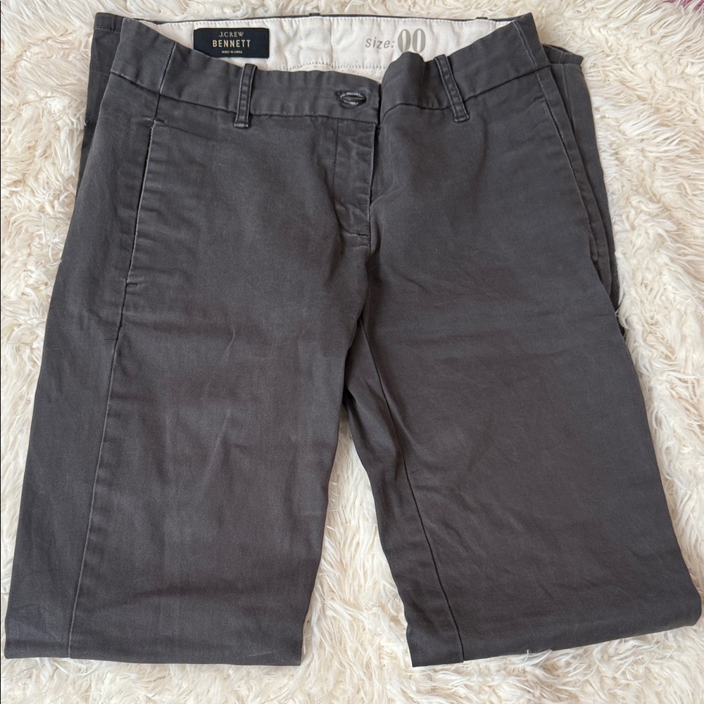 J. Crew Slate Gray Straight Leg Jeans
